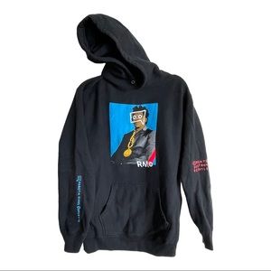 ROBOTIC MINDS Jay Z Basquiat'esque Hoody Size M, Celeb Fave RARE